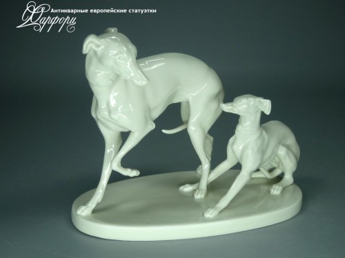 Купить фарфоровую статуэтку Nymphenburg Левретки
